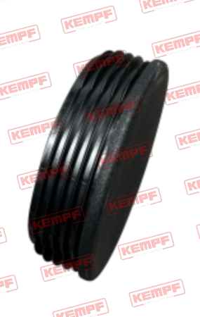 133306 Kempf Lamellenstopfen, rund, 120x2-4 PE, schwarz, f. UFE Rohr